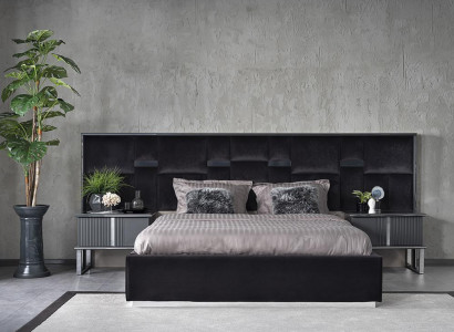 Schlafzimmermöbel Doppelbett 2x Nachttische Komplett Set 3tlg Neu Einrichtung